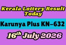 Kerala Lottery Result Today, 16/07/2026: Karunya Plus KN-632 Draw, Prize Structure, Claim Process & Tax Detail