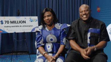 Brampton couple wins $70M Lotto Max jackpot with Mother’s Day gift  | Globalnews.ca