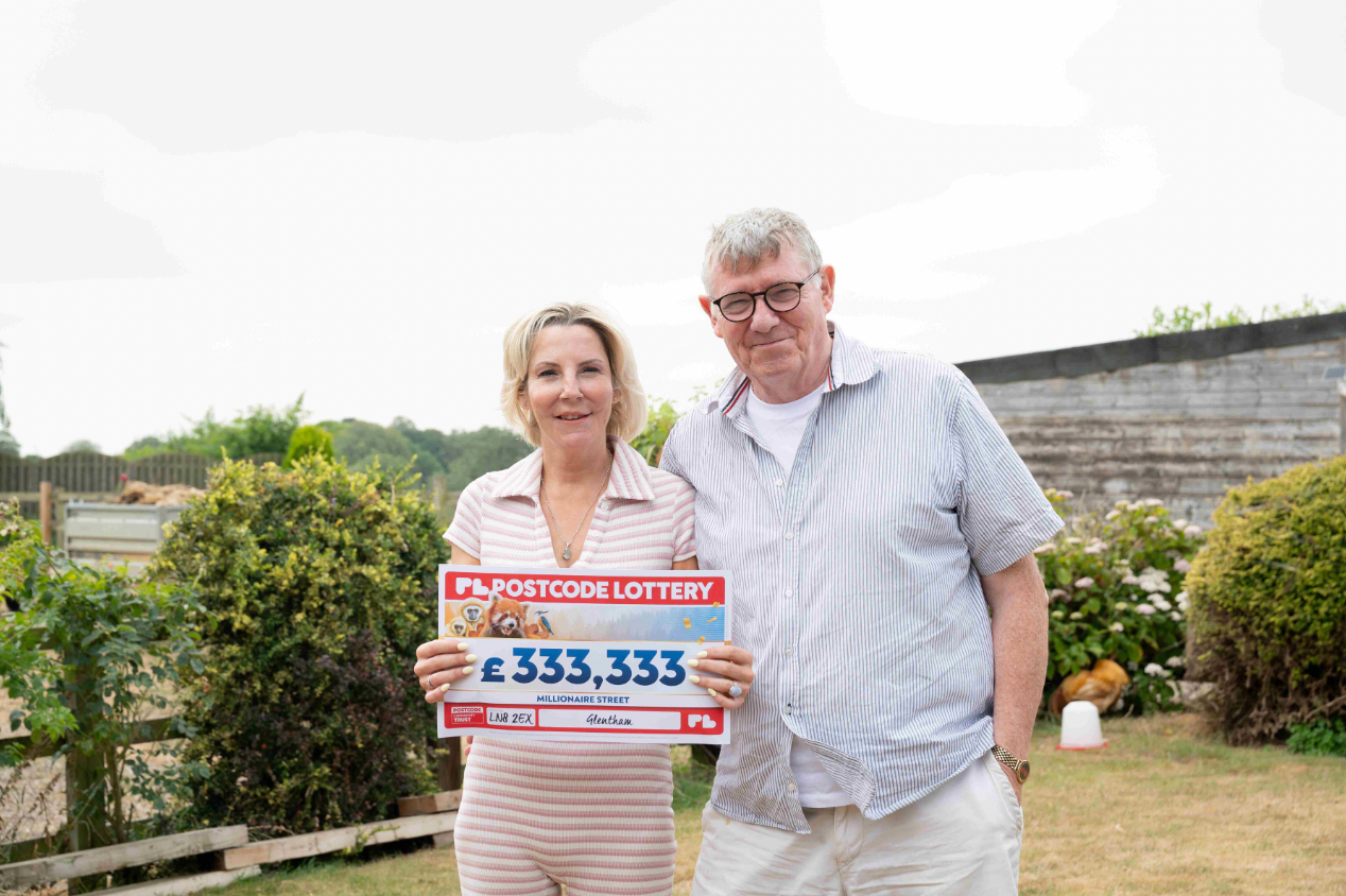 Rebecca Andrews, 46, and her husband, David Docherty, 70, are keen to share their winnings with friends and family