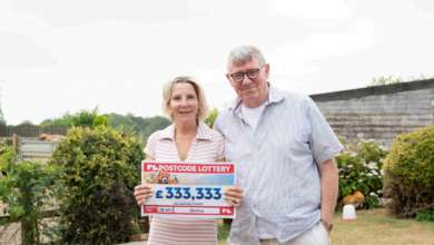 Couple who both ‘nearly died’ cash out in bumper Postcode Lottery  win