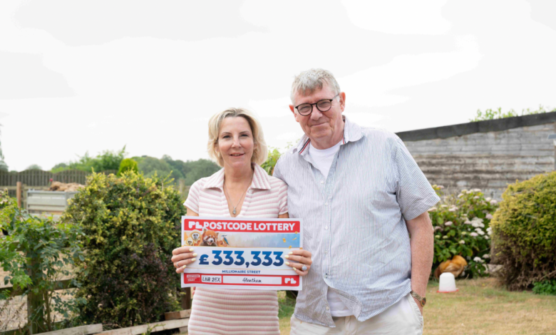 Couple who both ‘nearly died’ cash out in bumper Postcode Lottery  win