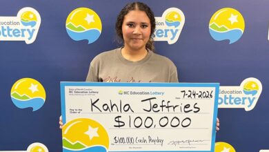 Gaston County woman wins $100K with first ever lottery ticket