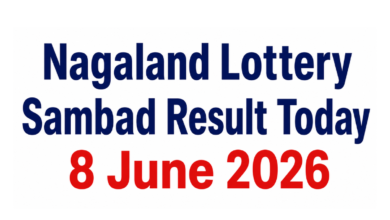 Nagaland Lottery Sambad Result Today, 8 June 2026: Check Rs 1 crore prize winning number & full list here