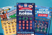 Florida Lottery scratch-off tickets worth millions. Where winners are