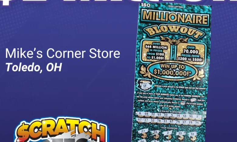 Ohio man hits $1M scratch-off. Feels lucky. Buys another ticket, wins $25K