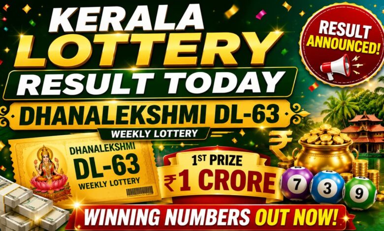 Kerala Dhanalekshmi DL-63 Lottery Result Today: Rs 1 Crore Winner, Full Winners List Here