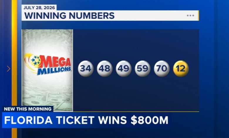 Florida ticket wins $800M Mega Millions jackpot; Powerball still up for grabs
