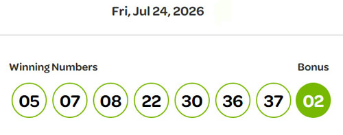 winning numbers, lotto max july 24