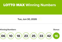 winning numbers, june 30, 2026, lotto max