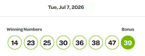 lotto max, july 7