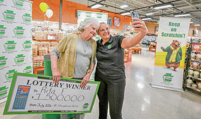 Parks Township woman wins $1.5M from scratch-off lottery ticket