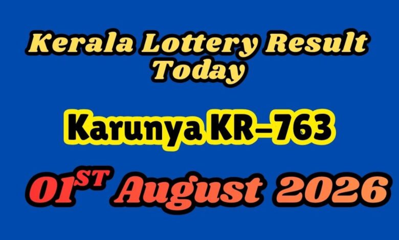 Kerala Lottery Result Today, 01/08/2026: Karunya KR-763 Results ANNOUNCED; Check Winning Number & Claim Proces