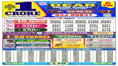 Nagaland Sambad Lottery Result Today, 2-8-2026 LIVE: Dear 1PM WISH Sunday Weekly Lucky Draw Winning Numbers