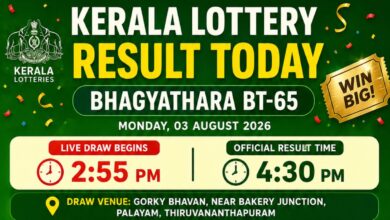 Kerala Lottery Result Today LIVE 03-08-2026: Bhagyathara BT-65 Results DECLARED; Check Who Won Rs. 1Cr