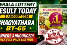 Kerala Bhagyathara BT-65 Lottery Result Today: Rs 1 Crore Winner, Full Winners List Here
