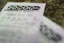 Powerball lottery tickets are seen Wednesday, Dec. 17, 2025, in Nashville, Tenn. (AP Photo/George Walker IV)