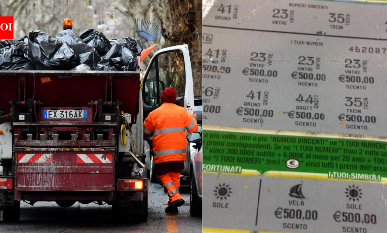 Italian woman accidentally throws away her $1.1 million winning lottery ticket, then waste workers find it after searching more than 6 tons of garbage