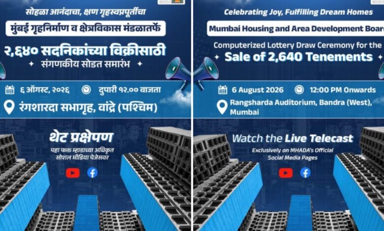 MHADA lottery results 2026 today: When, where and how to check draw status - CNBC TV18
