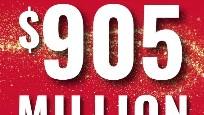 Powerball jackpot hits $905 million for Monday's drawing - 8th largest