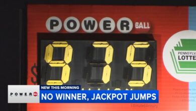 Powerball jackpot rises to $1B after Monday night's drawing ends without a big winner