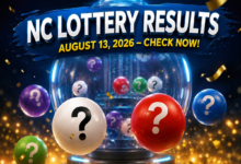 OUT | North Carolina Lottery Results August 13, 2026: Check Pick 3, Pick 4, Fireball and Latest Winning Numbers