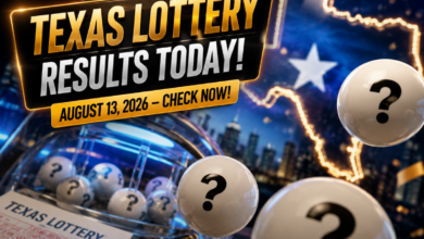 Texas Lottery Results OUT August 13, 2026: Check Pick 3, Daily 4, Cash Five & All or Nothing Winning Numbers, Draw Timings and Latest Updates