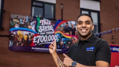 Salford retailer hosts street party to mark lottery impact