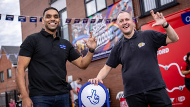 Salford Shopkeeper Celebrates £700,000 Milestone for National Lottery Good Causes with Community Street Party