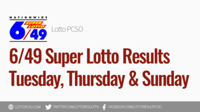 6/49 Super Lotto Results for August 20, 2026 - PCSO Official Results