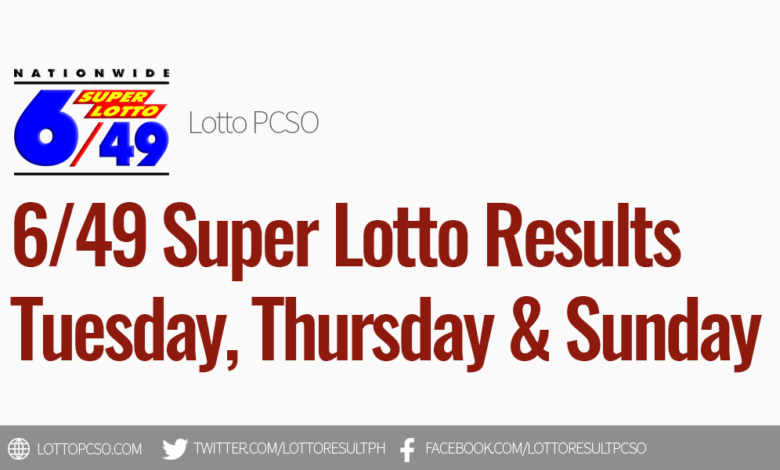 6/49 Super Lotto Results for August 20, 2026 - PCSO Official Results
