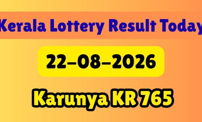 Kerala Lottery Result Today 22 August 2026 LIVE; Find Out Karunya KR 765 Results & Check Rs. 1 Cr Prize Winner
