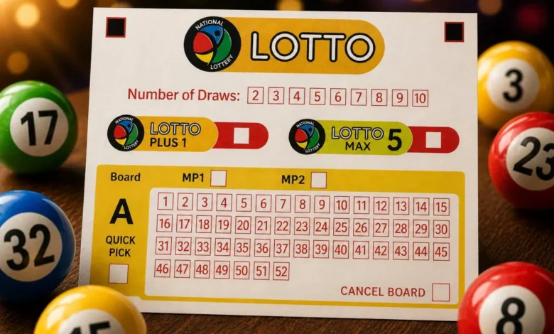 Lotto jackpot draw