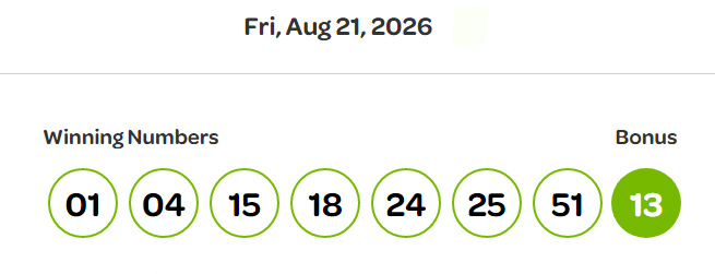 lotto max, winning numbers, aug 21