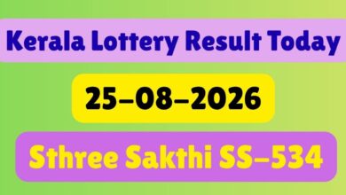 Kerala Lottery Result Today, 25-08-2026 LIVE: Check Sthree Sakthi SS-534 Results & Prize Claim Rules