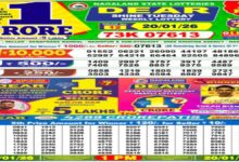 Nagaland State Lottery Results Today, 20-1-2026: Morning 1 PM Dear Weekly Tuesday Lucky Draw Winners List Out