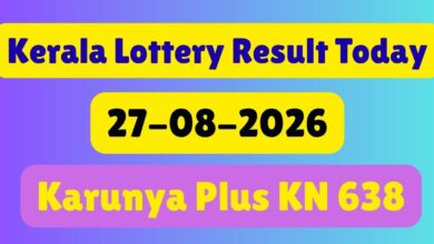 Kerala Lottery Results Today, (27/08/2026) LIVE: Karunya Plus KN 638 Results At 3PM; Check 1st Prize Rs. 1 Cr