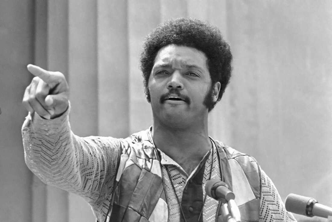 Rev. Jesse Jackson speaks at a rally at the University of California, Berkeley in an undated photo. (AP Photo/Sal Veder)