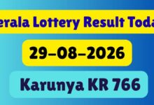 Kerala Lottery Results Today (29-08-2026): Karunya KR 766 Result Out At 3PM; Full Winners List